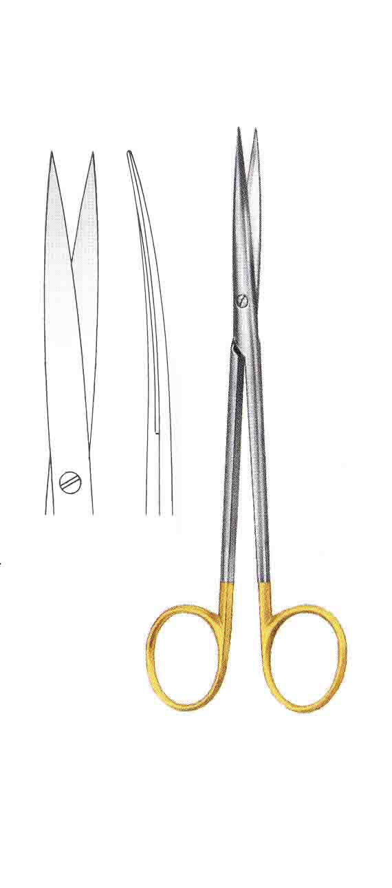 METZENBAUM ALTIN SAPLI MAKAS EĞRİ 23CM